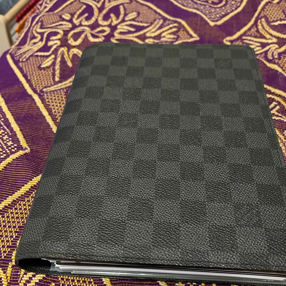❎SOLD❎Louis Vuitton Desk Agenda Damier Graphite
